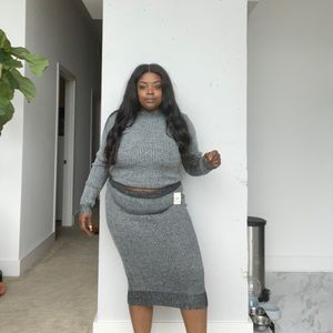 Sweater skirt set